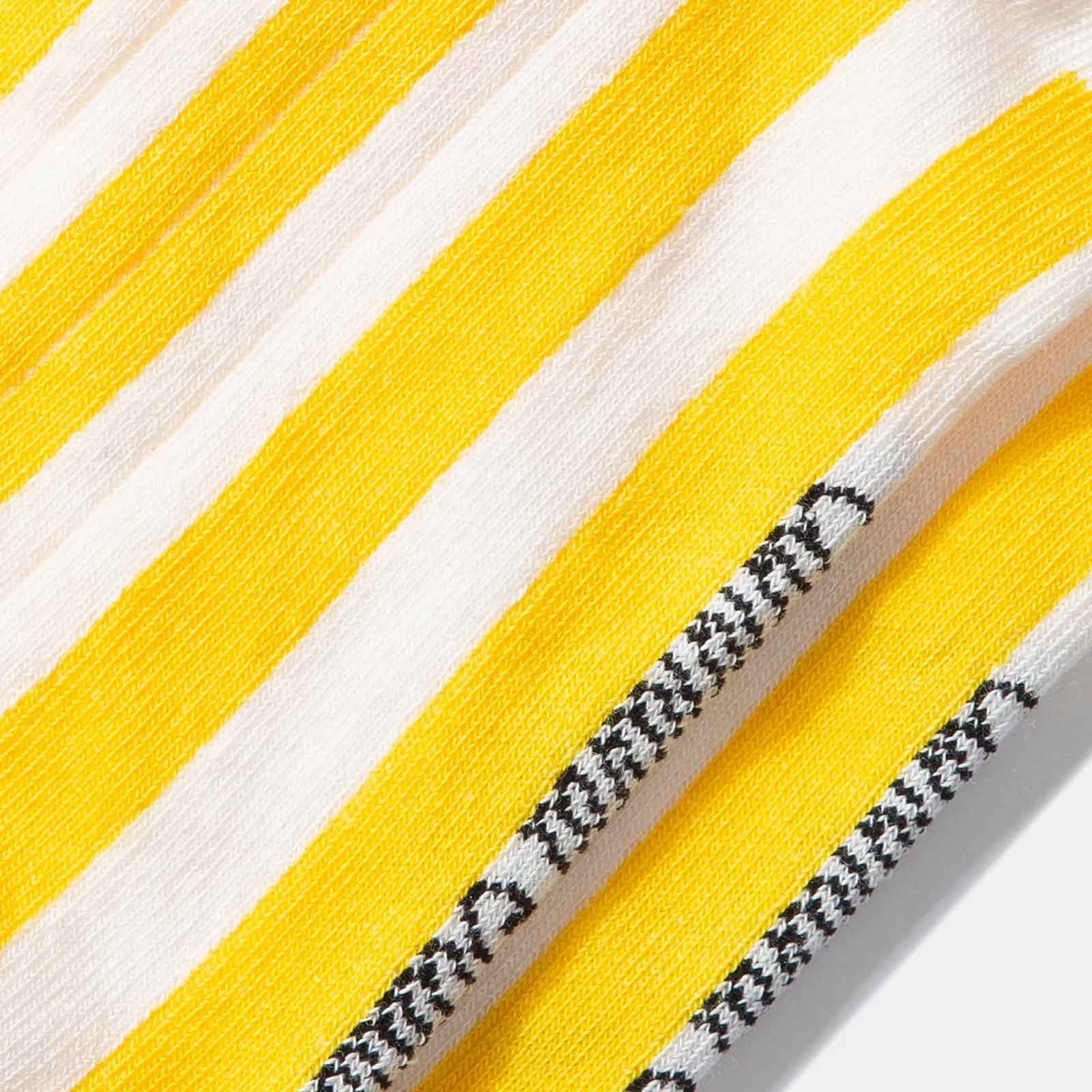 Striped Socks plain yellow