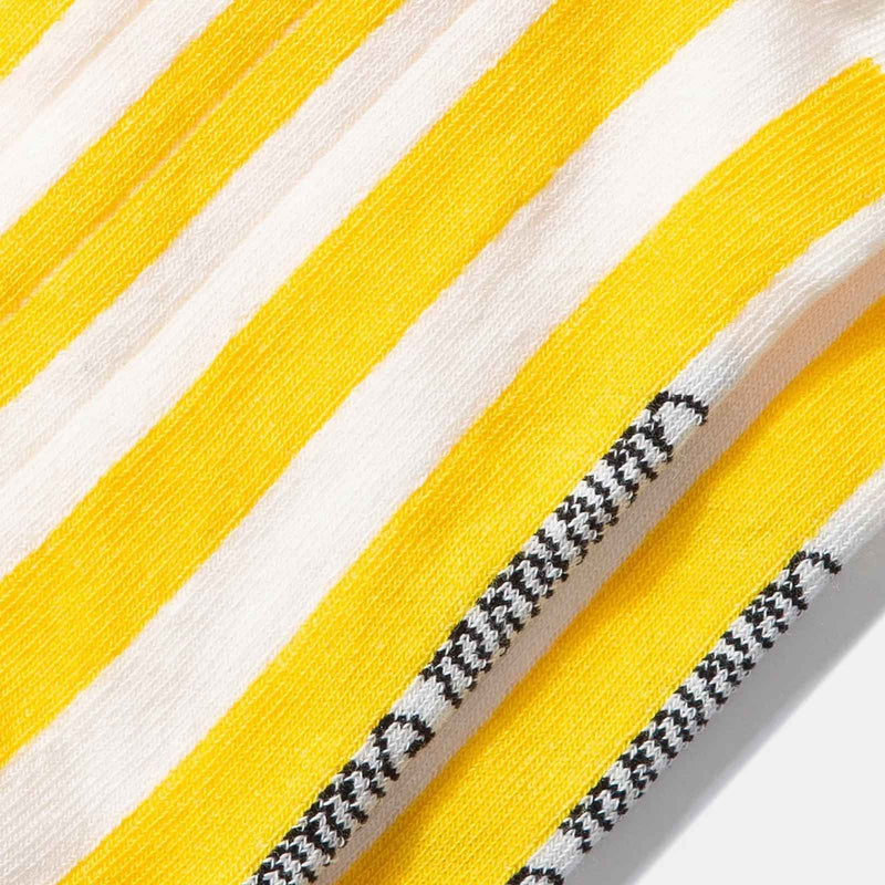 Striped Socks plain yellow