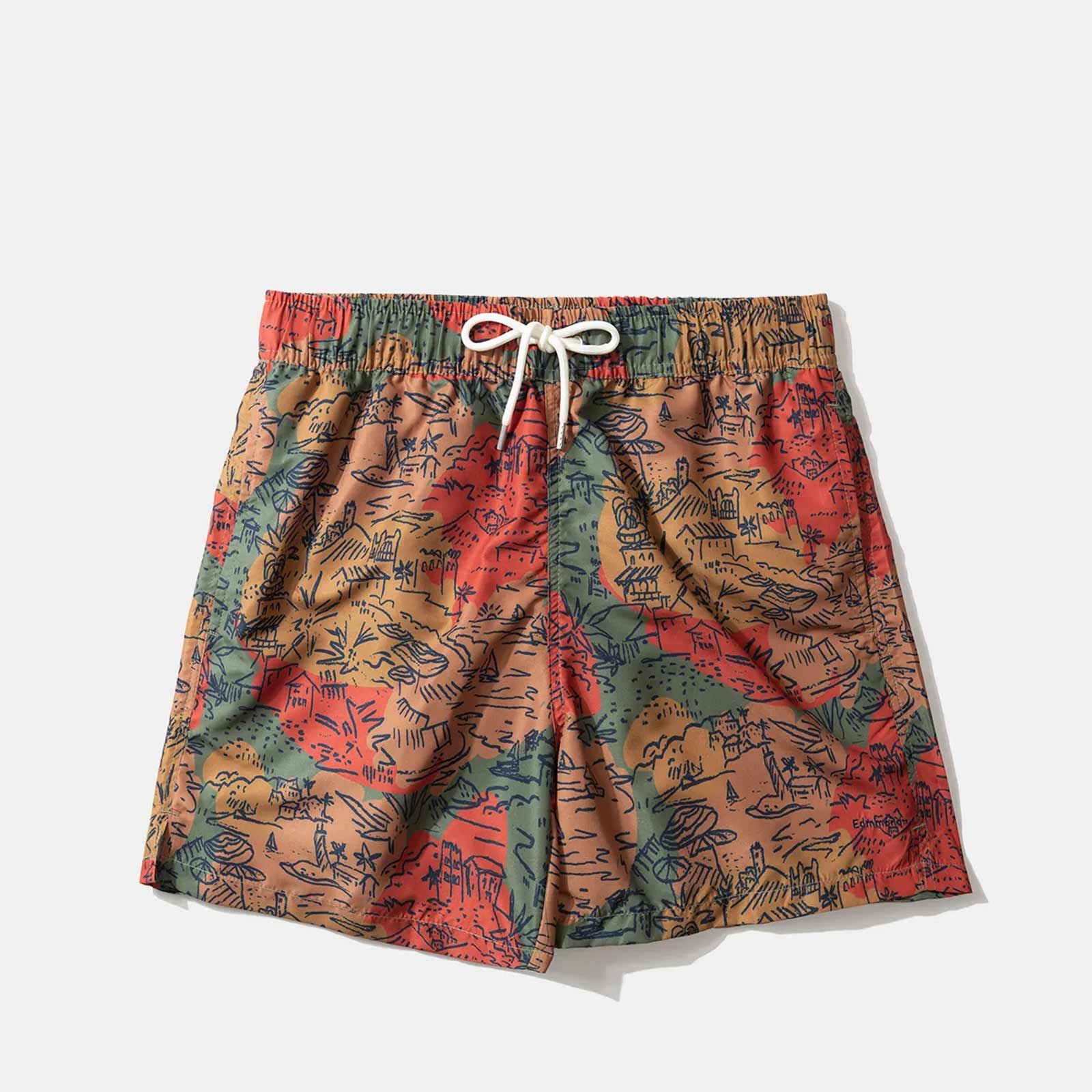 Wilderness Swimshorts plain brown Edmmond Studios