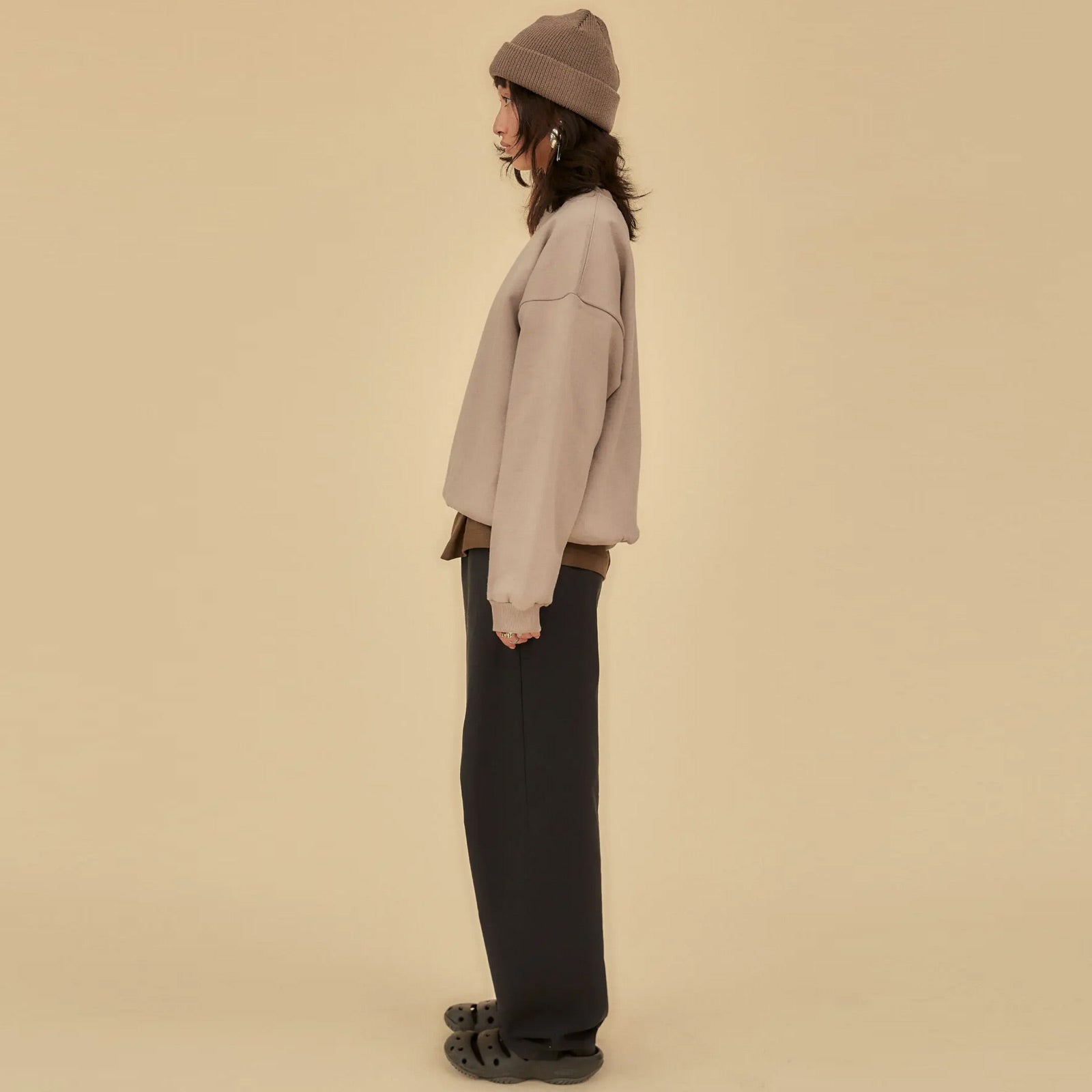 EDO Organic Crewneck shroom stone
