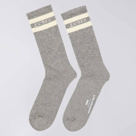 Edwin x Democratique Tube Socks W grey