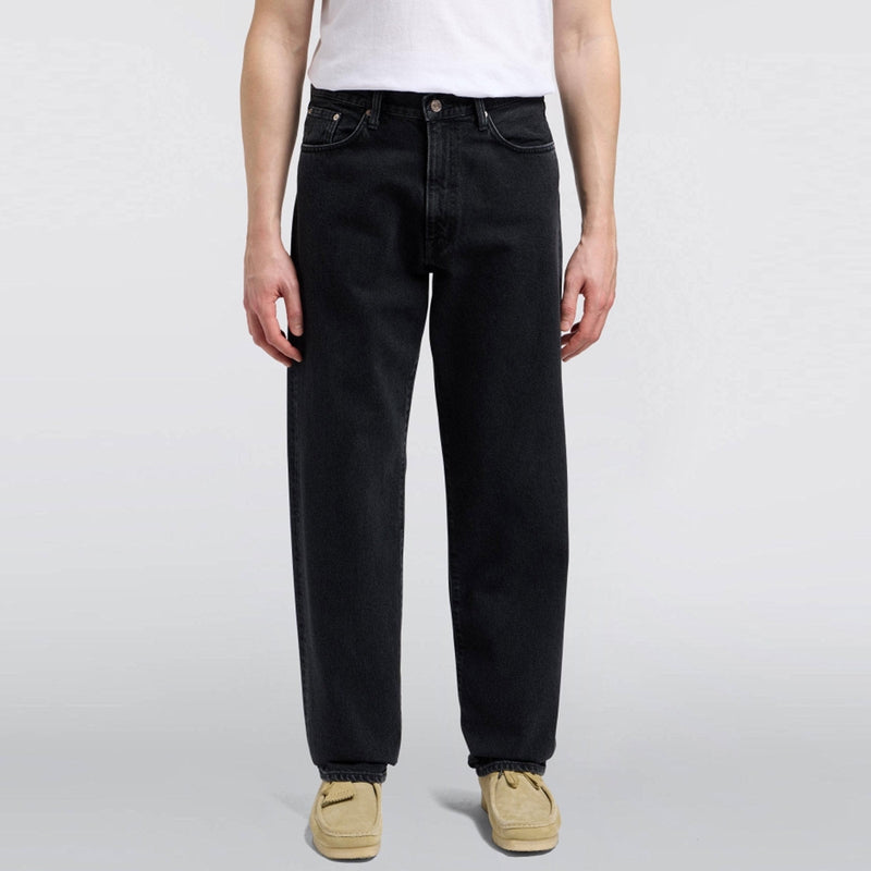 Loose Fit Kaihara Right Hand Black Denim 13oz black dark used Edwin Jeans