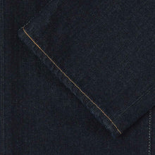 Loose Tapered Kaihara Pure Indigo Stretch Denim Blue rinsed