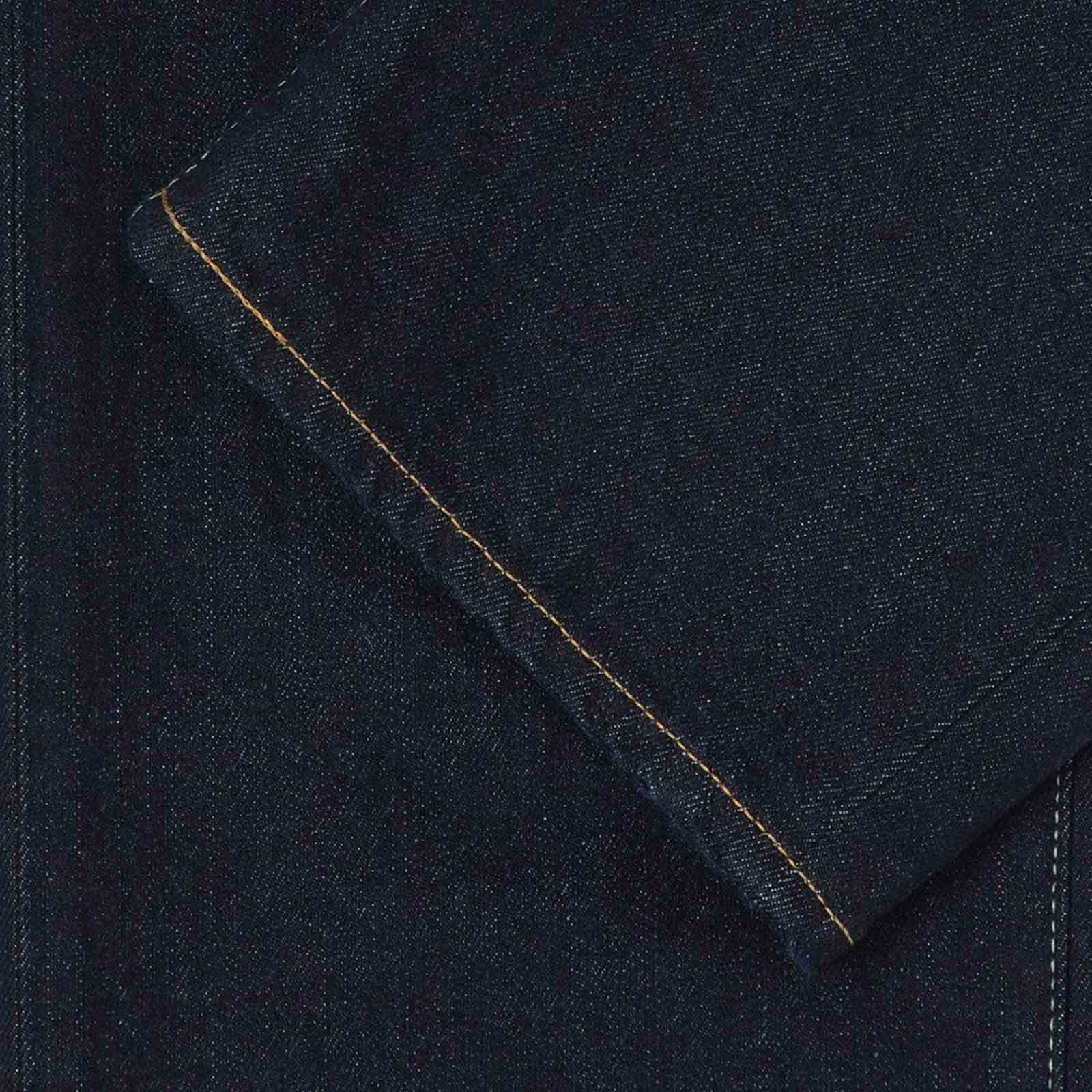 Loose Tapered Kaihara Pure Indigo Stretch Denim Blue rinsed