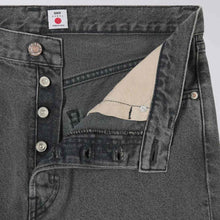 Loose Tapered Kaihara right hand black light used denim