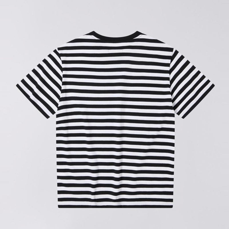 Regular Striped T-Shirt black/off white Edwin Jeans