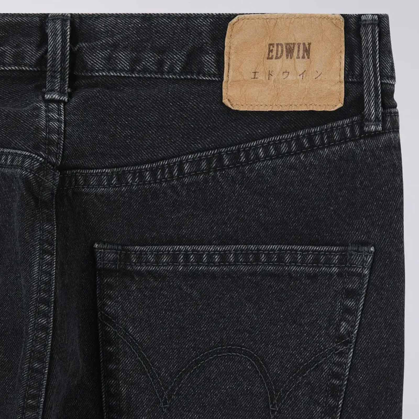 Regular Tapered Kaihara Right Hand Black Denim black dark used