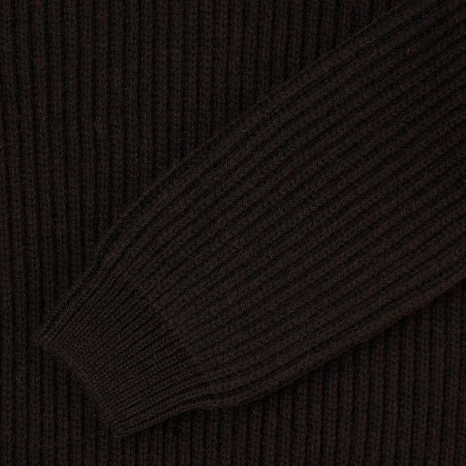 Roni High Collar Jumper dark brown (garment wash)