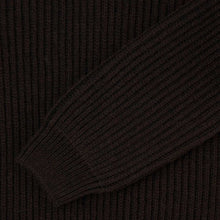 Roni High Collar Jumper dark brown (garment wash)