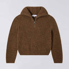 W´ Neva Half Zip Sweater taupe garment washed Edwin Jeans