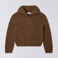 W´ Neva Half Zip Sweater taupe garment washed Edwin Jeans