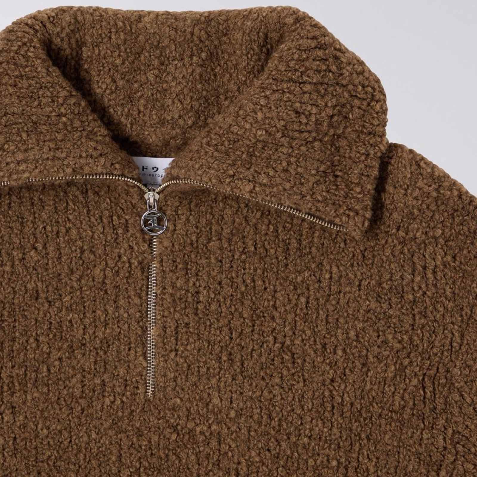 W´ Neva Half Zip Sweater taupe garment washed Edwin Jeans