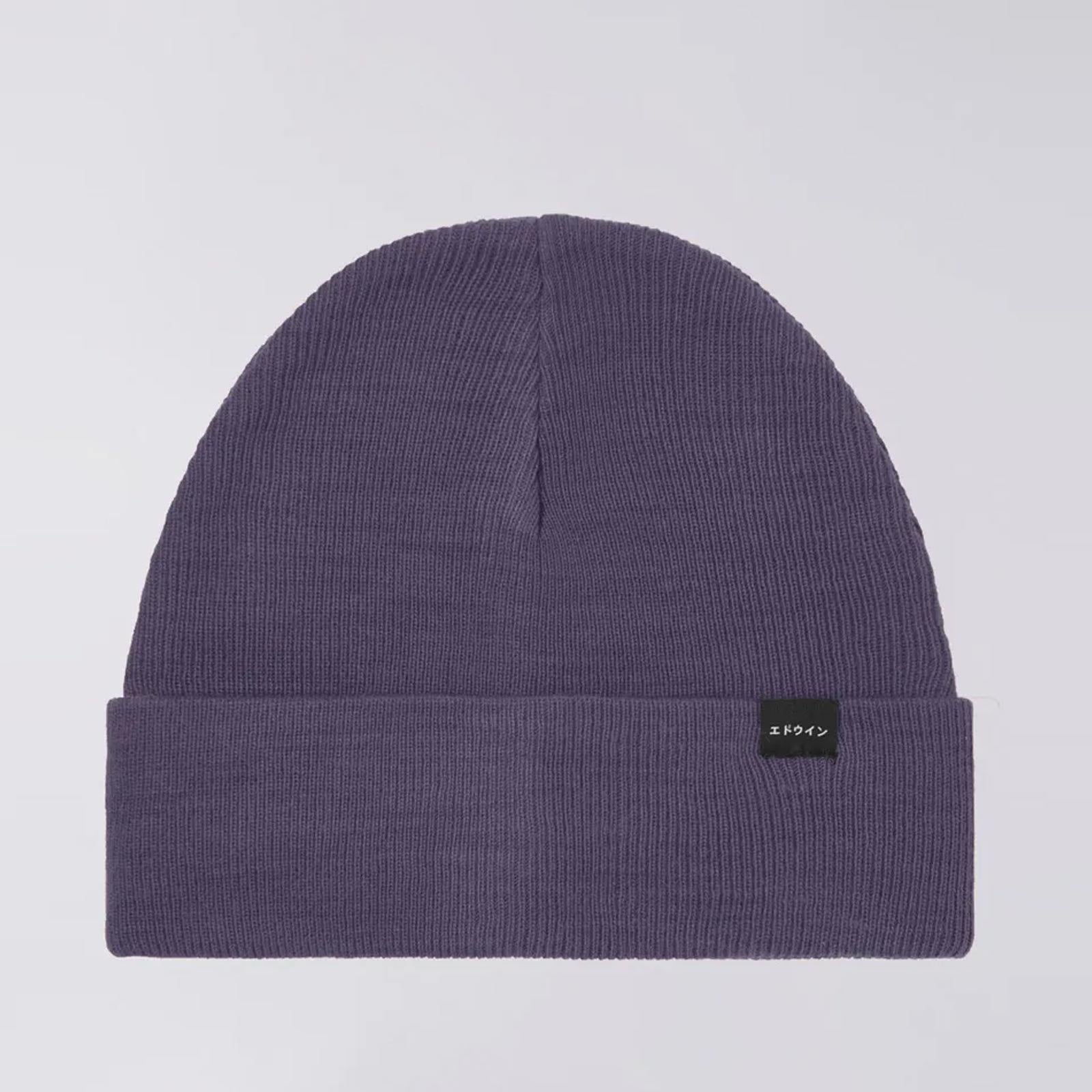 Watch Cap Beanie purple plumeria