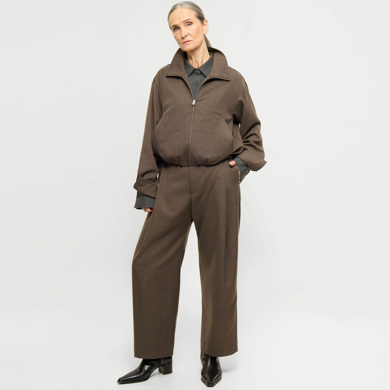 Admira TactileWeave Pants brown melange