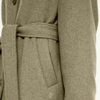 Alendra Wool Coat green melange