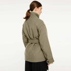 Alendra Wool Coat green melange