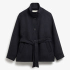 Alendra Wool Coat grey check