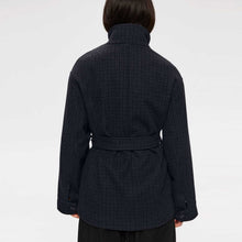 Alendra Wool Coat grey check