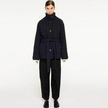 Alendra Wool Coat navy melange Elvine