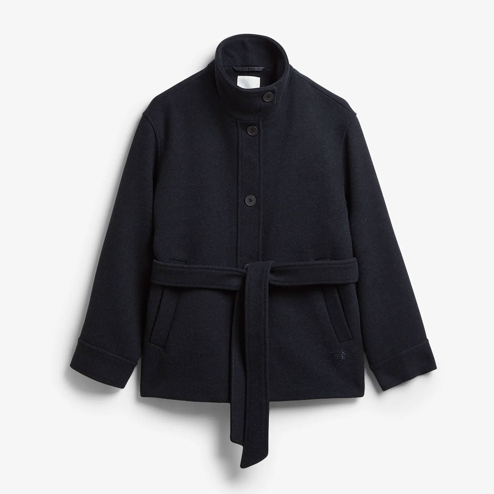 Alendra Wool Coat navy melange Elvine