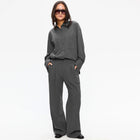 Ambel Herringbone Blouse mid grey mel