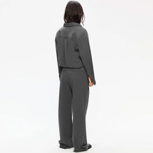 Ambel Herringbone Blouse mid grey mel
