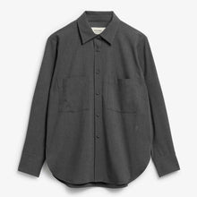 Ambel Herringbone Blouse mid grey mel