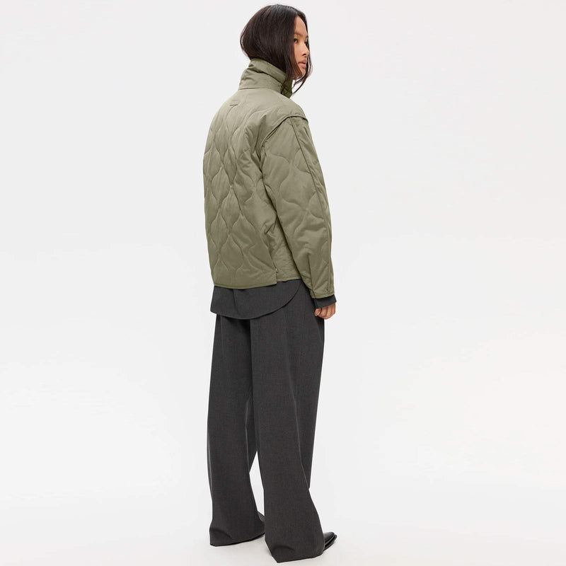 Caisa BrushLoom Jacket silver green