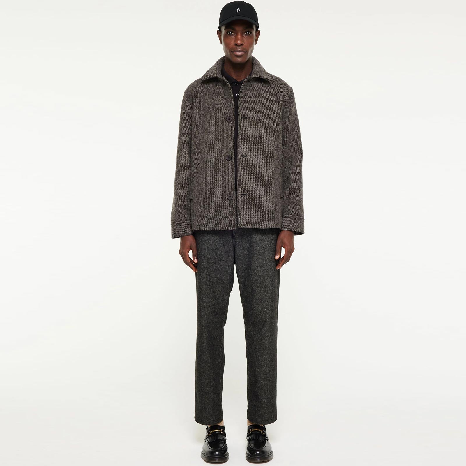 Ciaran Car Coat salt & pepper Elvine