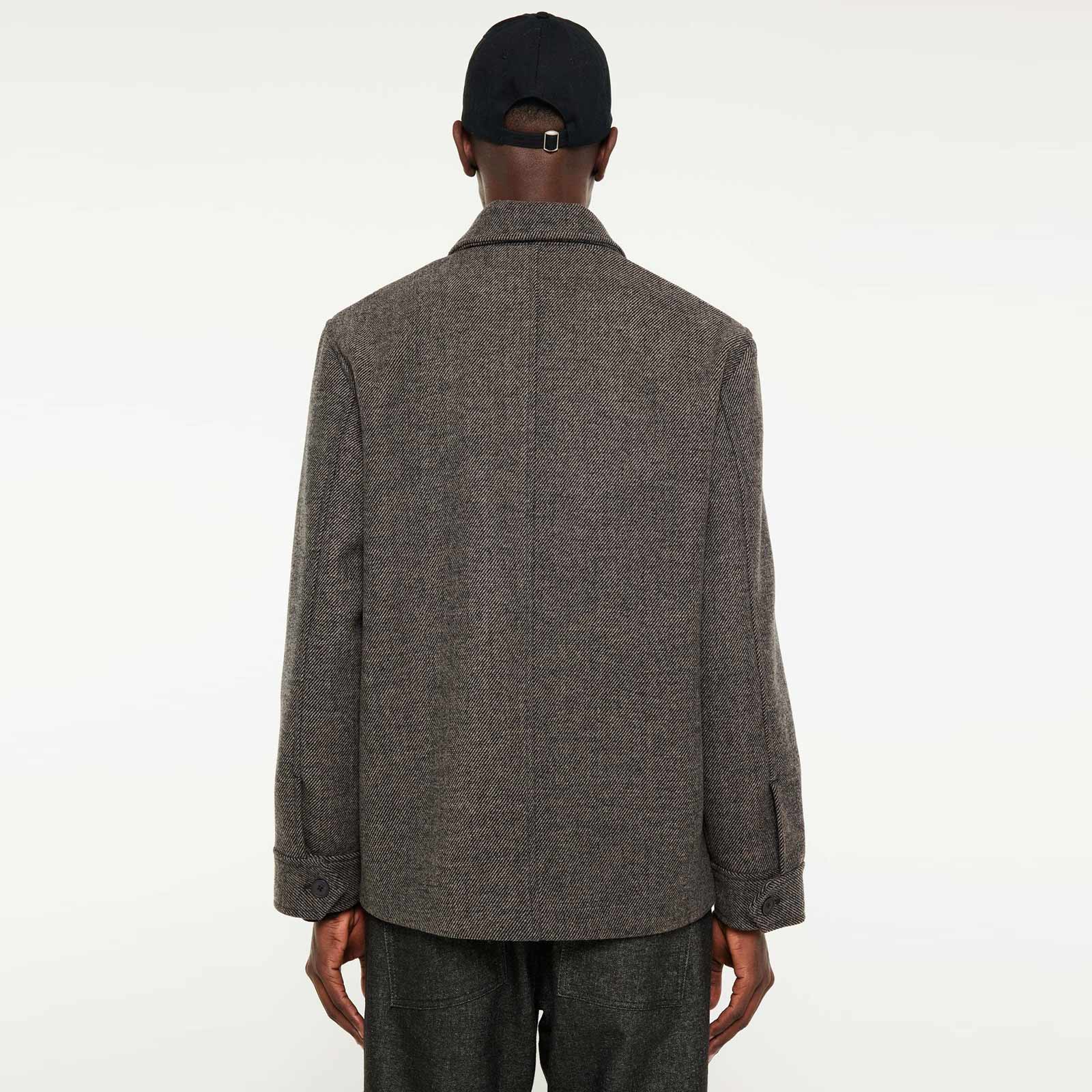 Ciaran Car Coat salt & pepper Elvine