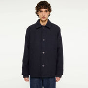 Ciaran Wool Coat navy melange