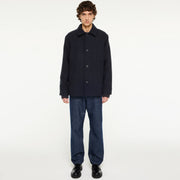 Ciaran Wool Coat navy melange
