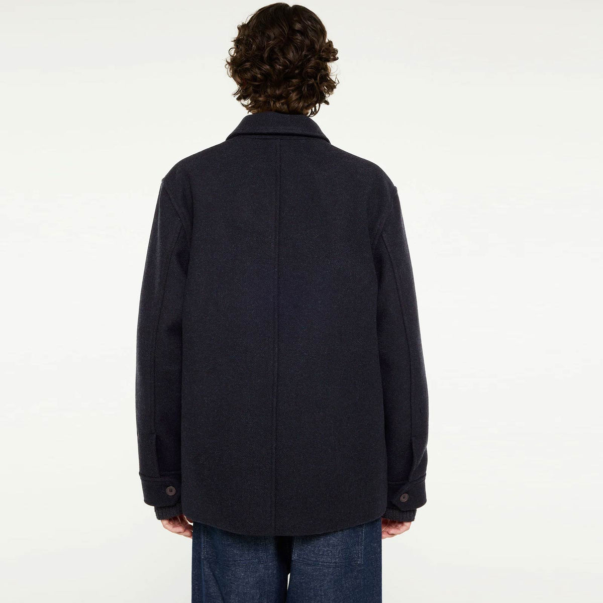 Ciaran Wool Coat navy melange
