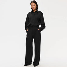 Dilay Herringbone Trousers black