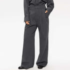 Dilay Herringbone Trousers mid grey mel