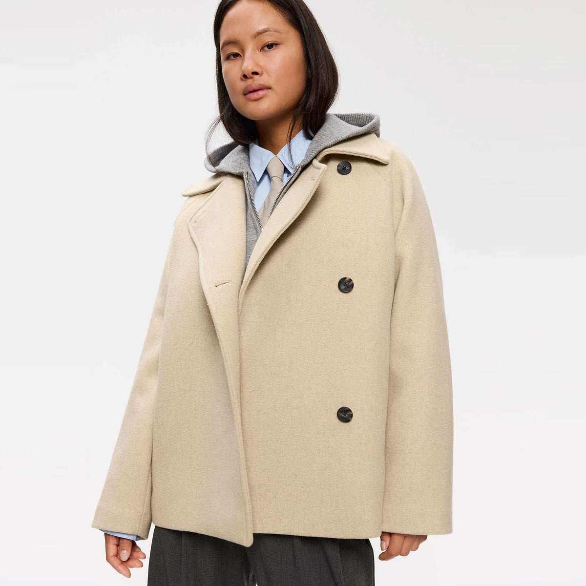 Erijana Wool Coat oat melange