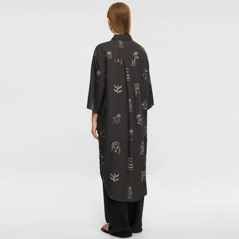 Iselin AOP Dress night grey Elvine