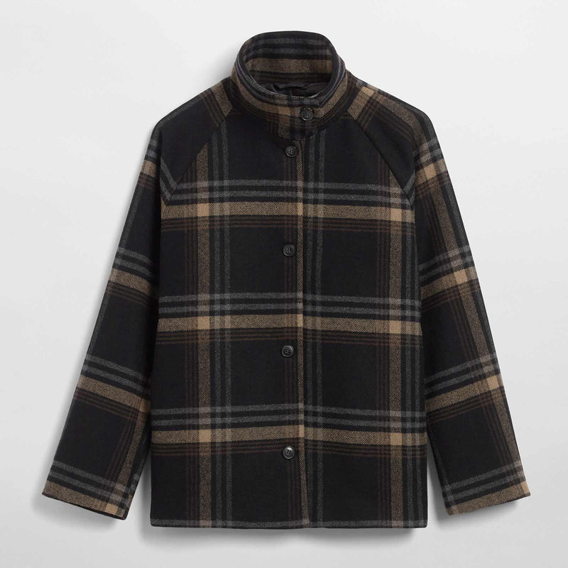 Melvina Wool Jacket 310 brown check