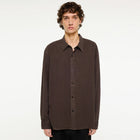 Ossian Tencel Shirt dark coffee Elvine