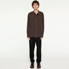Ossian Tencel Shirt dark coffee Elvine