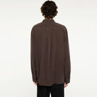 Ossian Tencel Shirt dark coffee Elvine