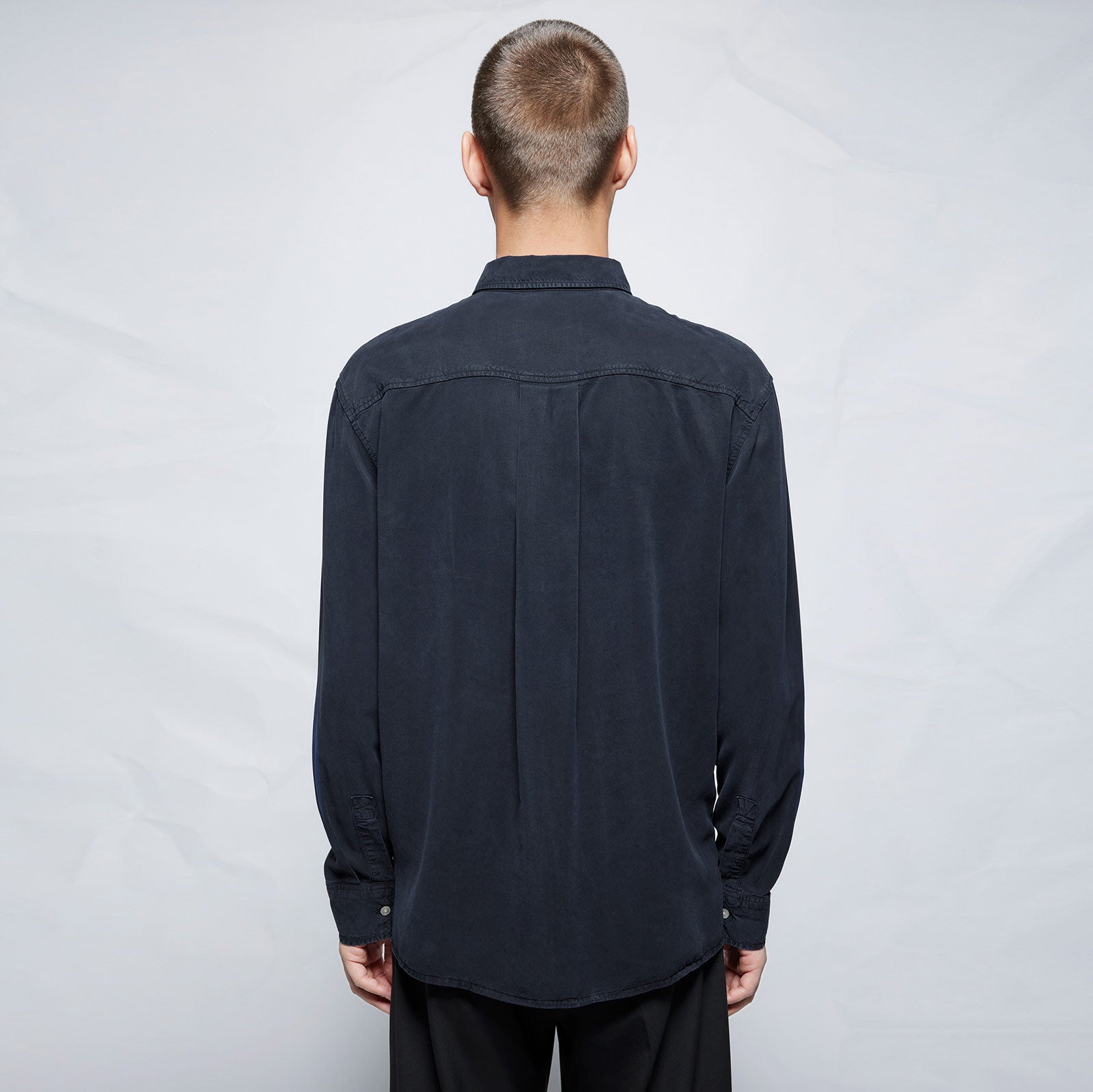 Ossian Tencel Shirt dark navy