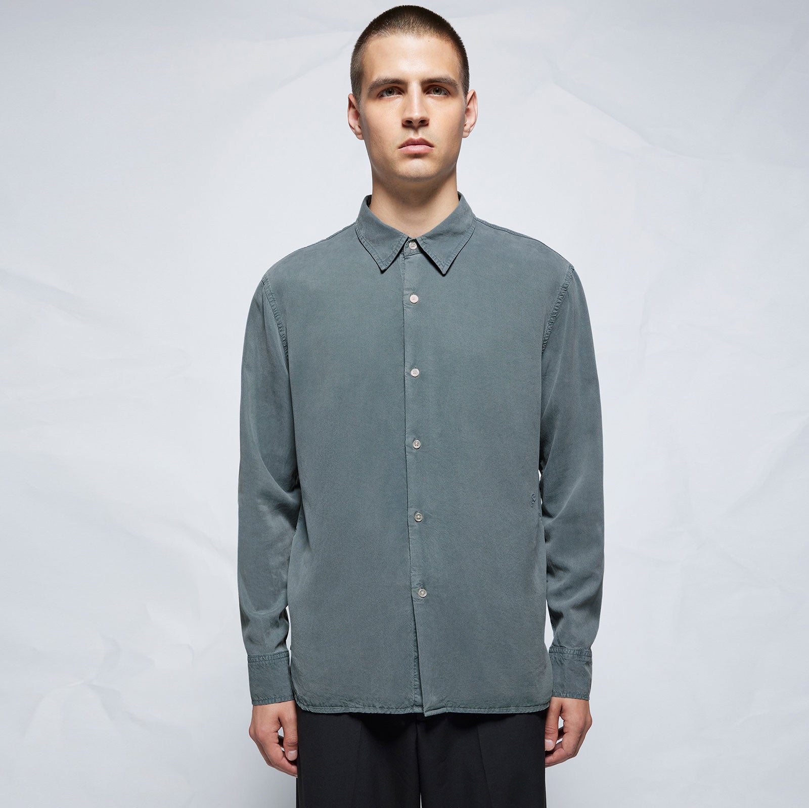 Ossian Tencel Shirt english blue