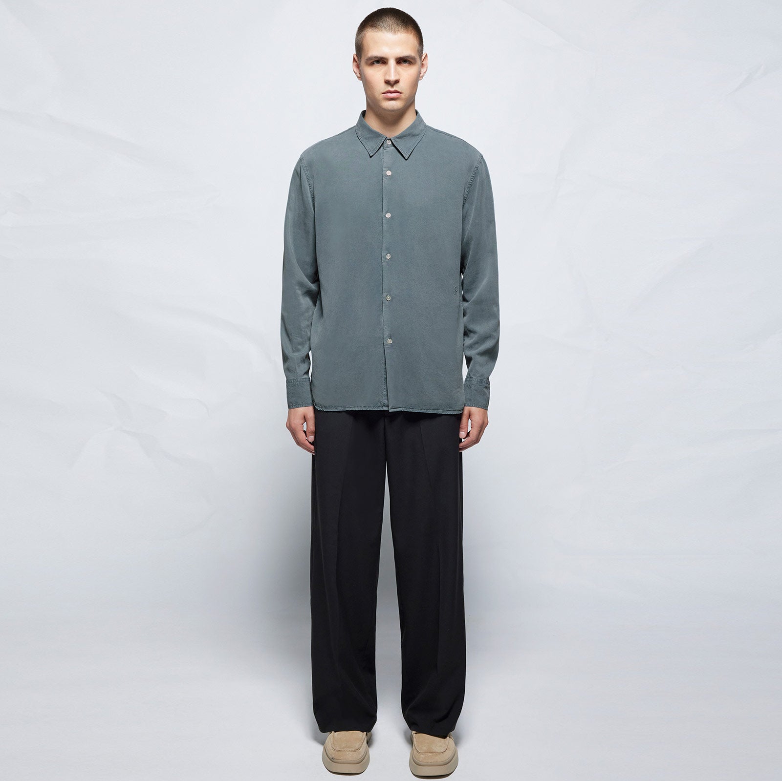 Ossian Tencel Shirt english blue