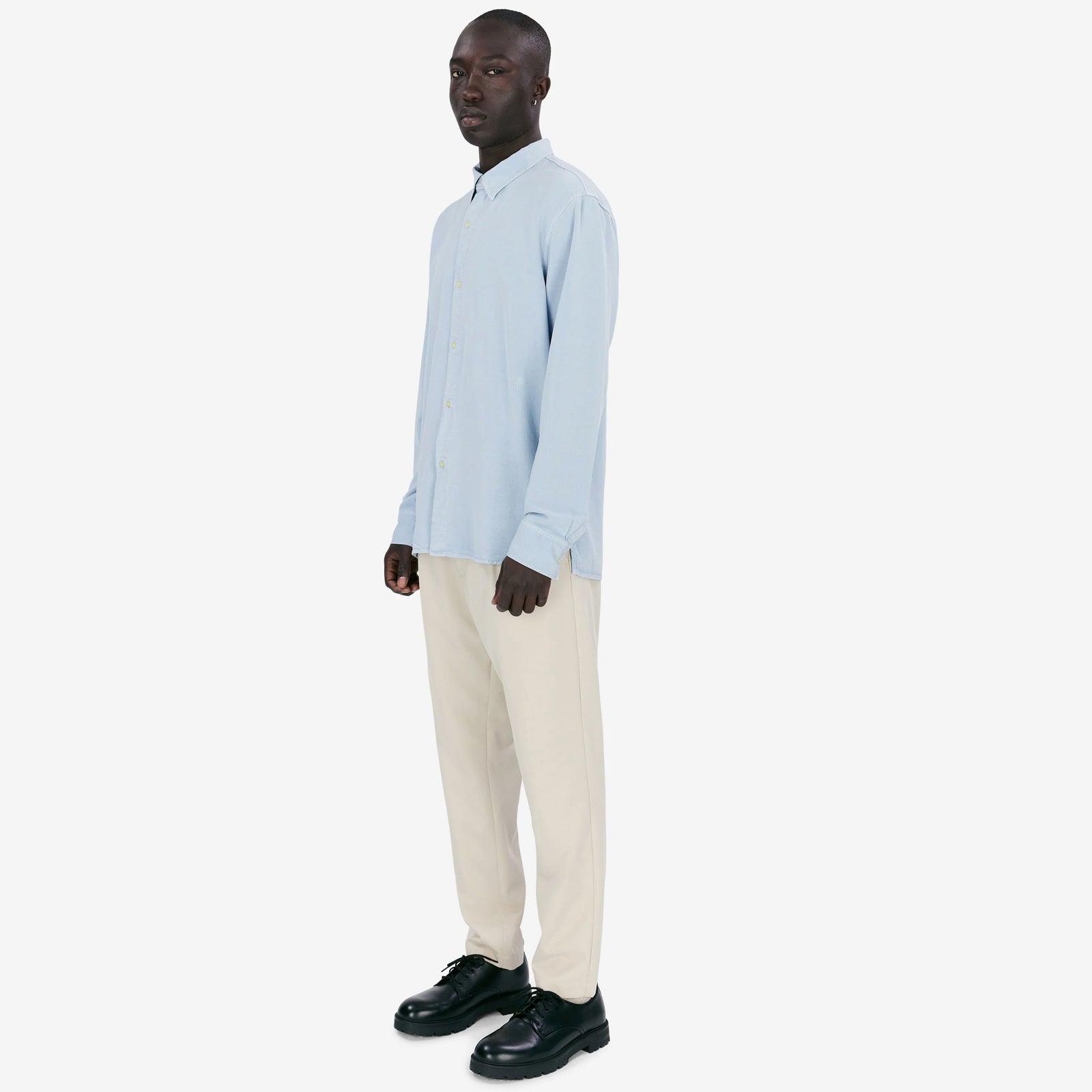 Ossian Tencel Shirt light blue Elvine