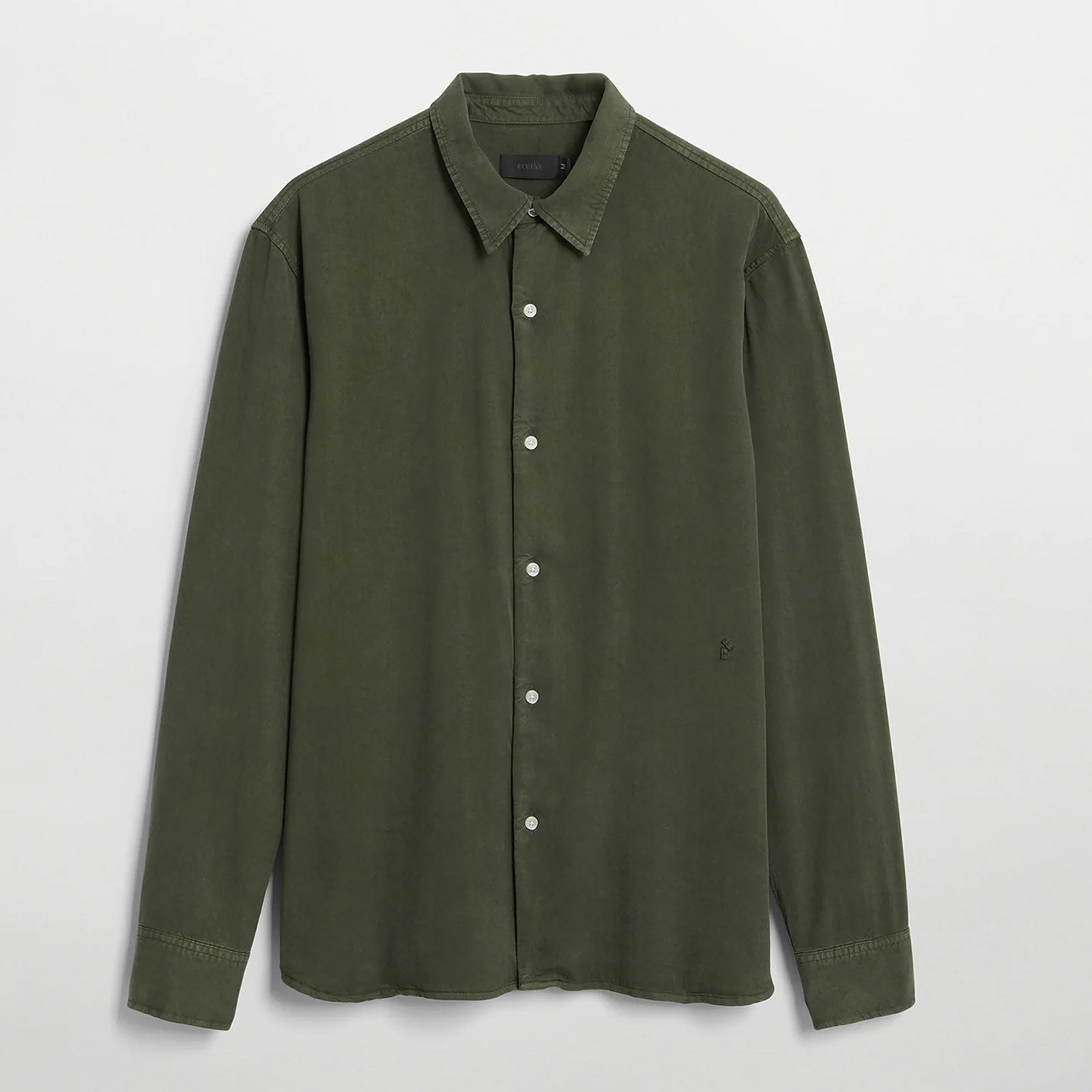 Ossian Tencel Shirt shelter green Elvine