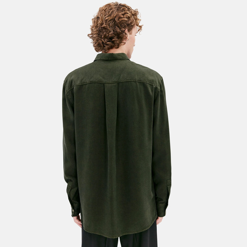 Ossian Tencel Shirt shelter green Elvine