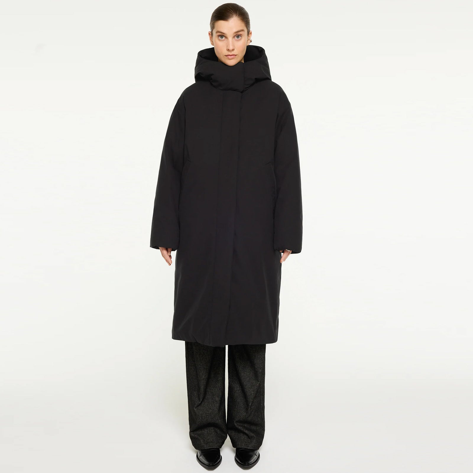 Saira Cold Winter Parka black Elvine