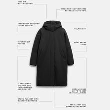 Saira Cold Winter Parka black Elvine