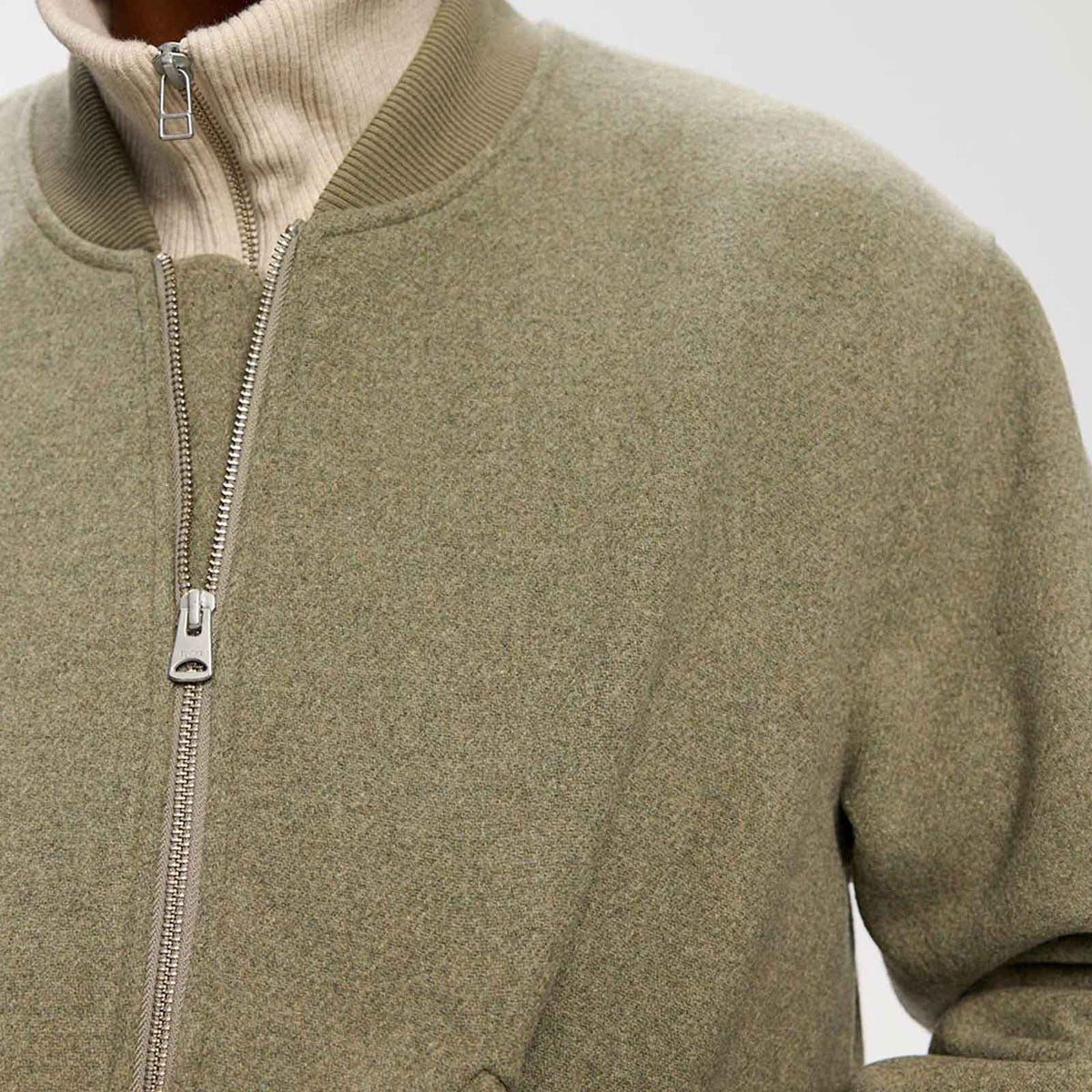 Ylve Wool Jacket green melange